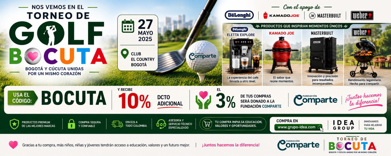 Banner torneo golf